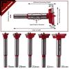 1Pcs Positioning Hinge Hole Saw Adjustable Drill Bits Tipped Drilling Tool  Power Tool Accessory