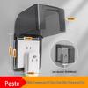 Type 86 Waterproof Self-Adhesive Switch Cover, Splash-Proof Box for Bathroom