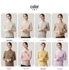 Lekasha Women's Cashmere Goat Wool Twelve-Needle Half-High Collar Sweater - Autumn/Winter Base Layer