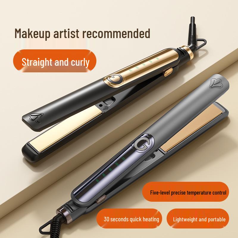 Electric Hair Straightener & Curler with Dual-Purpose Ironing Board, Negative Ion Technology, No Hair Damage.
