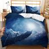 3D Architectural Landscape Home Bedding Set Single Bed Double Bed Full Size Pillowcase and Quilt Cover 2/3pcs Gift
