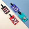 Soft PVC Rubber Luggage Tag with Boarding Strap and ID/Card Holder