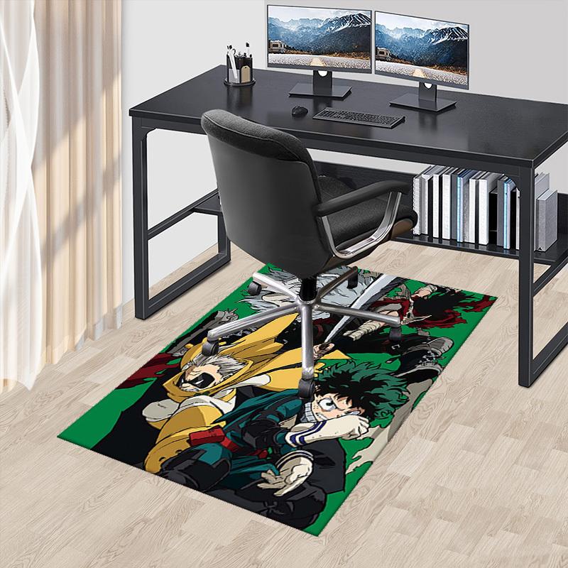 

1pc My Hero Academia Chair Mat - Anime Cartoon Design, Anti-Slip Carpet for Office, Home Decor, Living Room, Bedroom, Game Room - Suitable for All Sea 60cm by 90cm