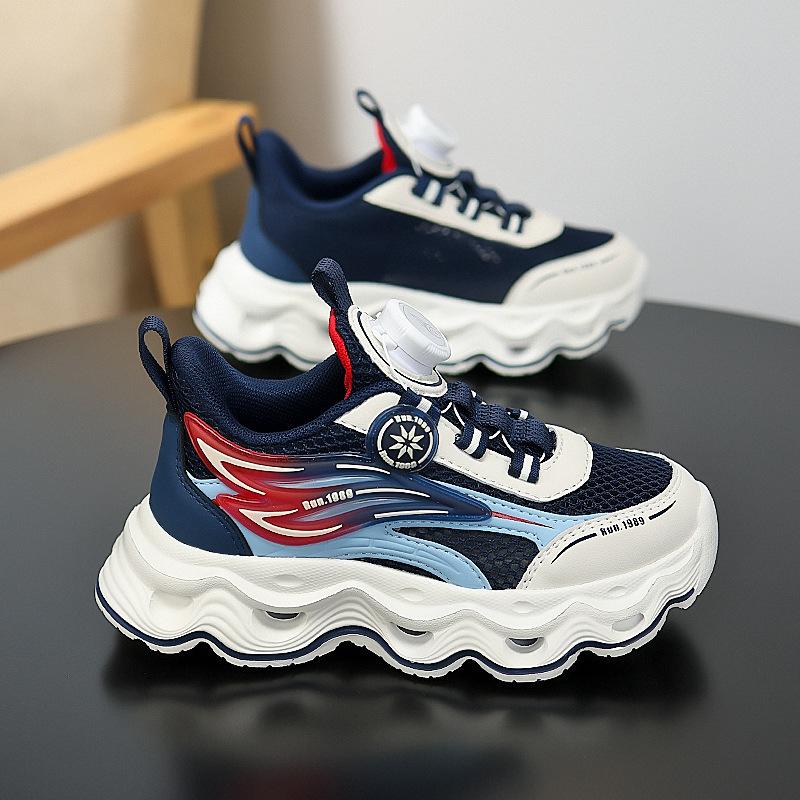 Children's Sports Shoes Girls' Mesh Casual Shoes Wear-resistant and Non-slip Shoes Flow Fashion Children's Sports Shoes Popular Running Shoes