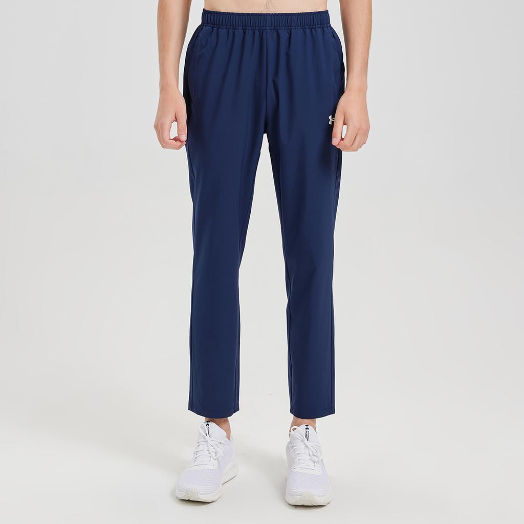 Under Armour Pantalon de sport en maille tendance à coupe ample et taille mi-haute polyvalent Unisexe Bleu 25500705-409