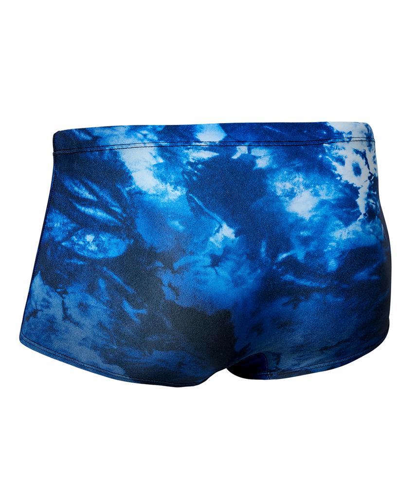 Laelliseupocheu [Osmr672 Blu] Mono Flower Sturdy Short Square Men'S Swimsuit Blue