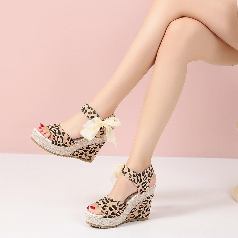 Fashion Shoes for Women Strap Gladiator Hemp Rope Sandal Wedges Shoes Casual Woman Peep Toe Espadrille Summer Platform Sandals