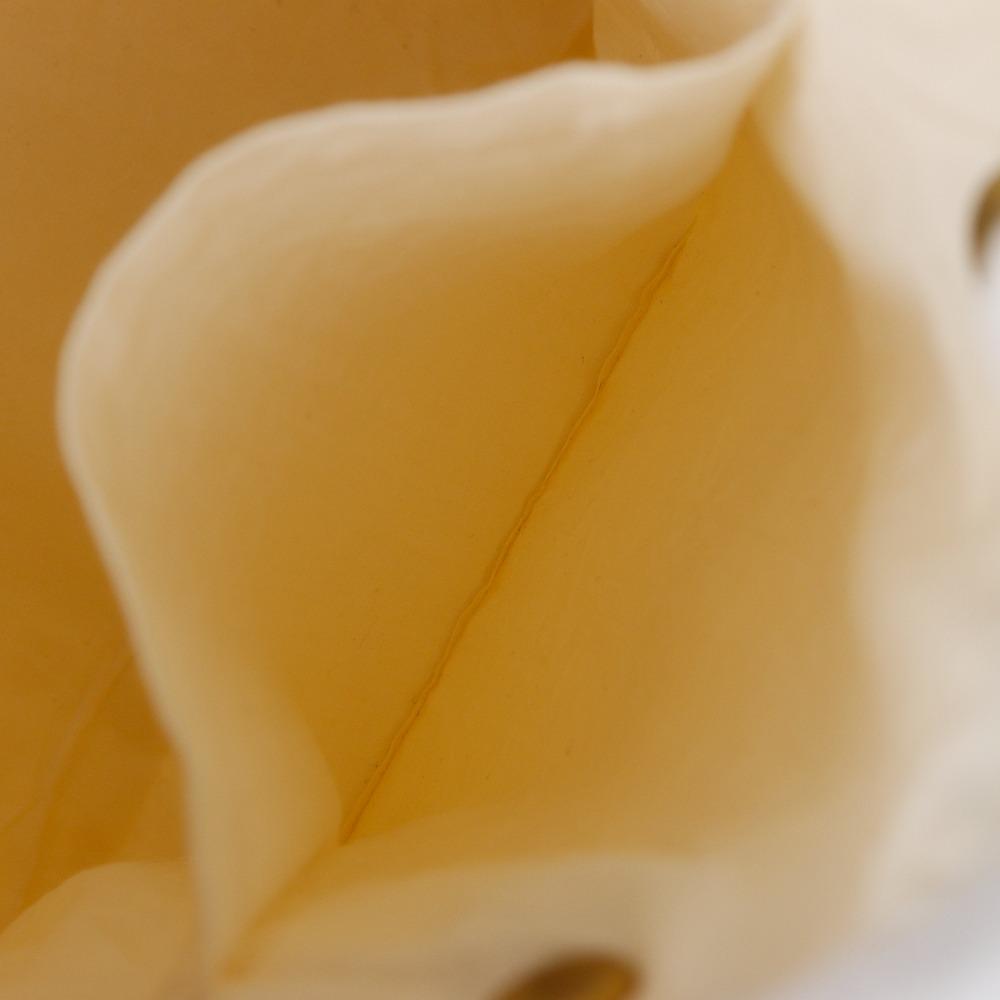 Hermes Amedaba Tote GM Handbag White Cotton Unisex Used