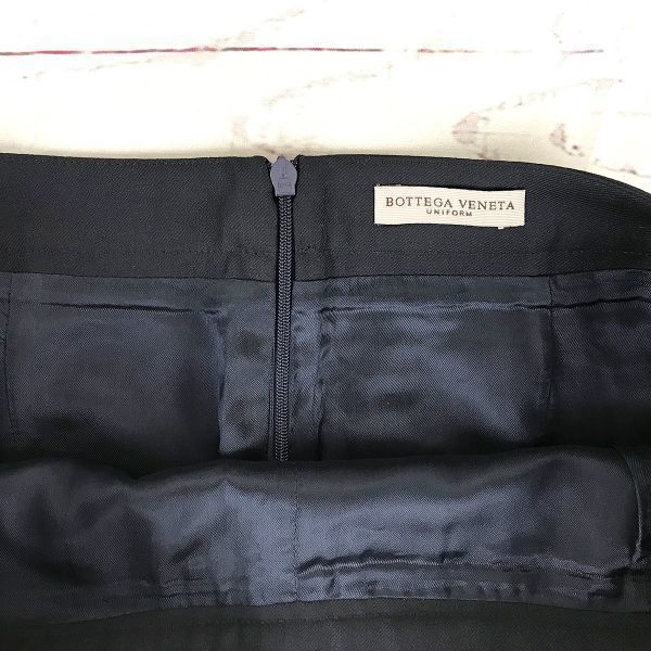 Italian Luxury/BOTTEGA VENETA/Suit Skirt/Back Zip/M/Black/Elegant/Office/Business