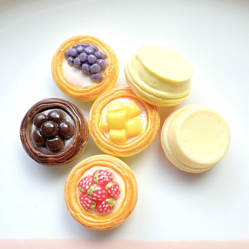 Miniature Fruit Tart Resin Accessories: Cream Glue, DIY Water Cup, Hairpin, Headband, Pendant Ornaments, Shoe Decoration.