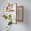 Wooden Meter Box Hole Board Solid Wood Border Wall-Mounted Storage Rack Desk Organizer Home Decoration Kindergarten Use