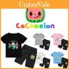 Short Kids Cocomelon Sleeve Tshirt Shorts Boys Girls 2pcs Tops Pants Casual Set