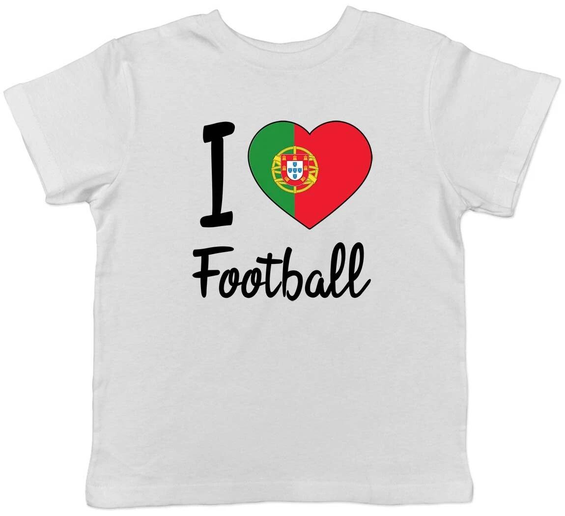 I Love Football - Portugal Childrens Kids T-Shirt Boys Girls 100