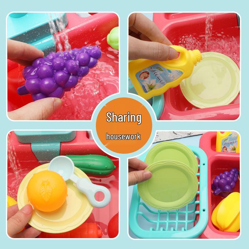 Educational Kitchen Role-Playing Dishwasher Toy for Kids