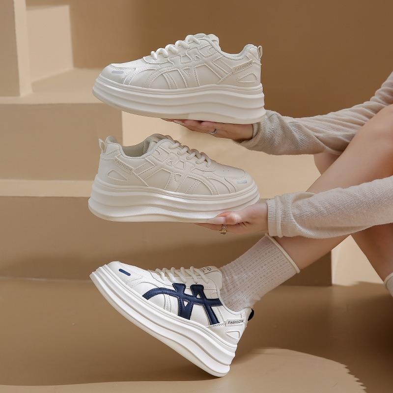 Autumn New Breathable Little White Shoes Female Students Platform Versatile Casual Sports Board Shoes