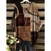 Bohemio Chic Oversize de Moda Estampados Étnicos Dobladillo Irregular Cuello Redondo Ropa Moda Ropa de Mujer Versátil Ropa para Mujer