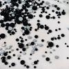 1440Pcs Sparkle Pure Black Flat Back Round Diamonds Glass Nail Art Rhinestones Decorations Manicure Charms Accessories