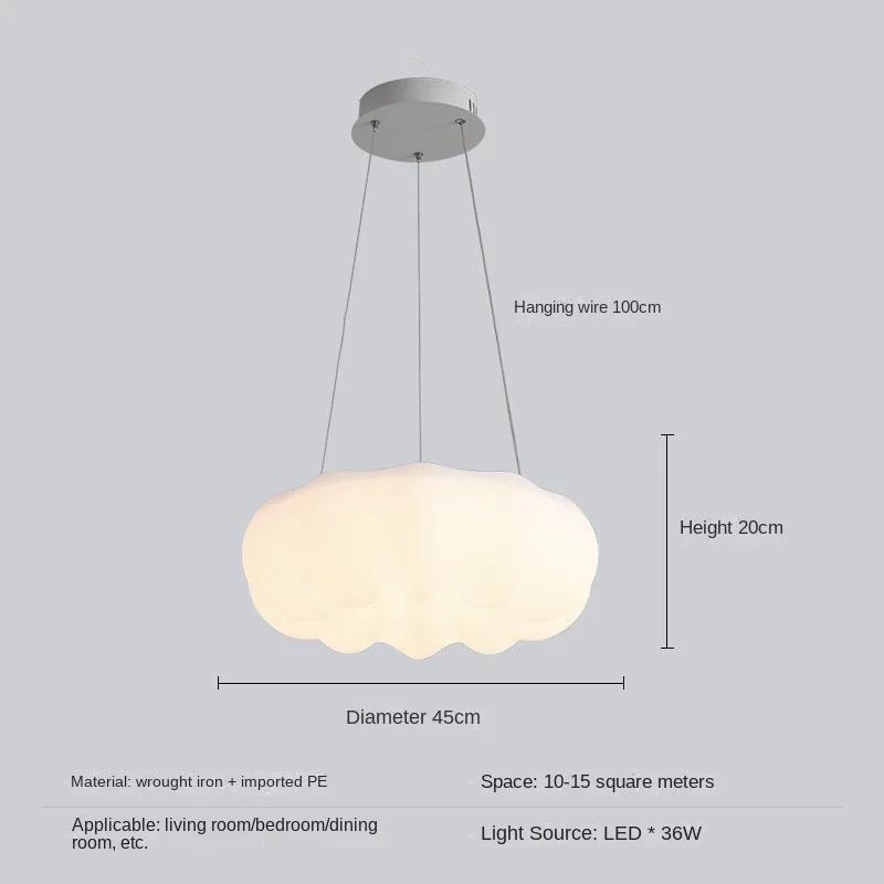 Plafonieră cloud LED spectru complet dormitor modern minimalist cameră copii dovleac protecție ochi lampă de interior lumini nordice