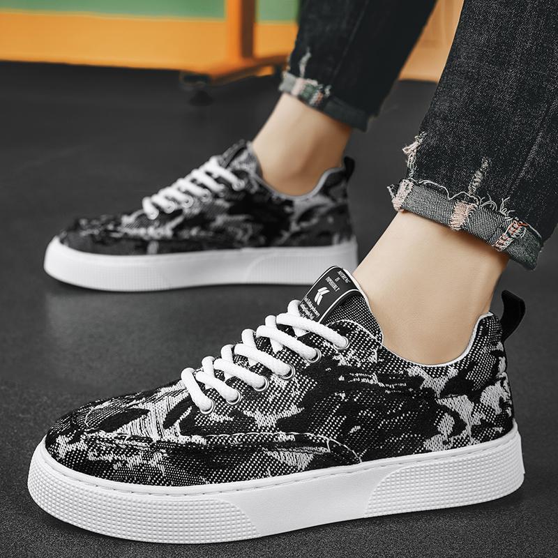 Men's Casual Shoes Four Seasons Breathable Canvas Shoes For Men Comfortable Flat Sneakers Man Vulcanize Shoes Outdoor Sneakers