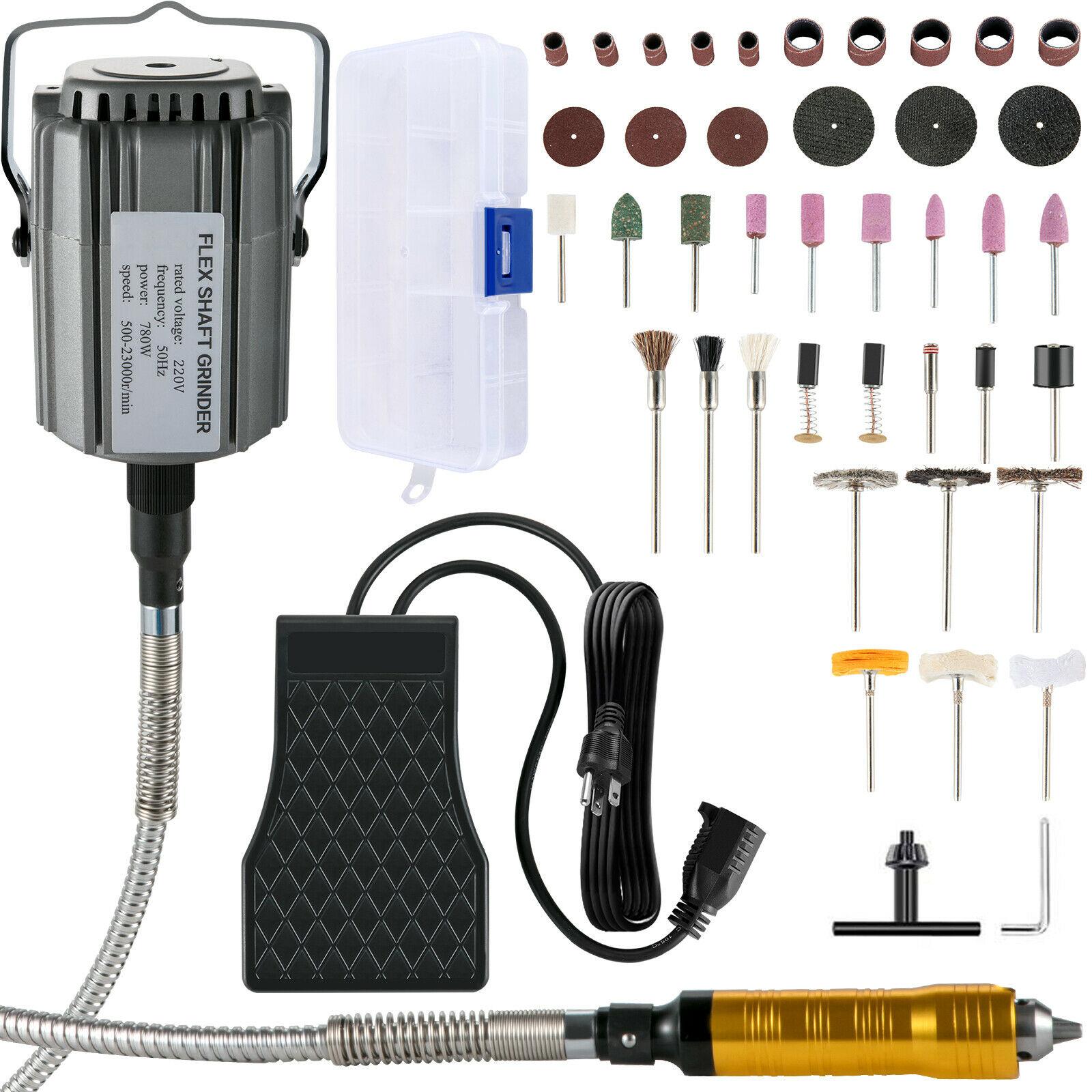

SucceBuy Hanging Flexshaft Mill 380/560/780W Electric Jewelry Grinding Polishing Tools Stepless Speed Stone Wood Sanding Pen Kit