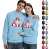 Men's Round Neck Long Sleeve Top, Unisex, Couple Casual Sports Top