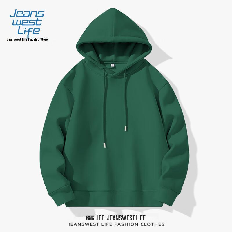 JEANSWEST LIFE Men's 320g Heavyweight Hooded Sweatshirt