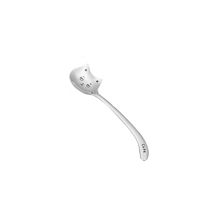 1PCS Funny Long Tail Cat Coffee Spoon