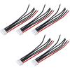 Antrader 4S Battery Balance Charger Silicone Wire Extension Cable for Li-Po Batteries, 14.8V, 3.9-inch, 5pcs