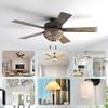 Ceiling Fan Switch ZE-268S6 3 Speed 4 Wire, Switch Control Replacement for Ceiling Fans, Hampton Bay Fans, Hunter Fans, and Standing Fans, Wall Lamps