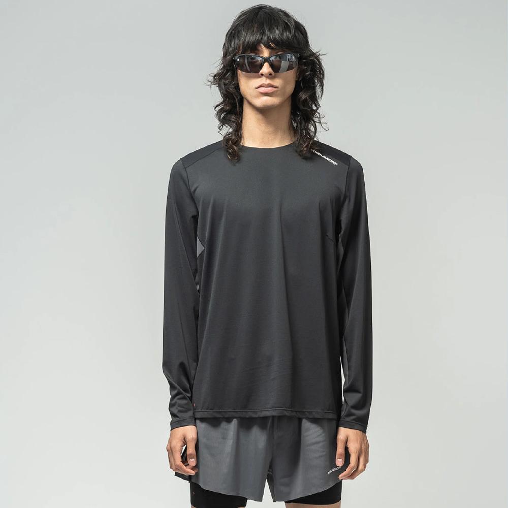 H.KOUMORI M - Ls Light Training T-Shirt - Asphalt Black