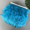 Fluffy Turkey Feathers Trim Fringe Ribbon 10Meters Marabou Feather On Tape Fringes Sewing Trimmings DIY Clothes Dress Decoration