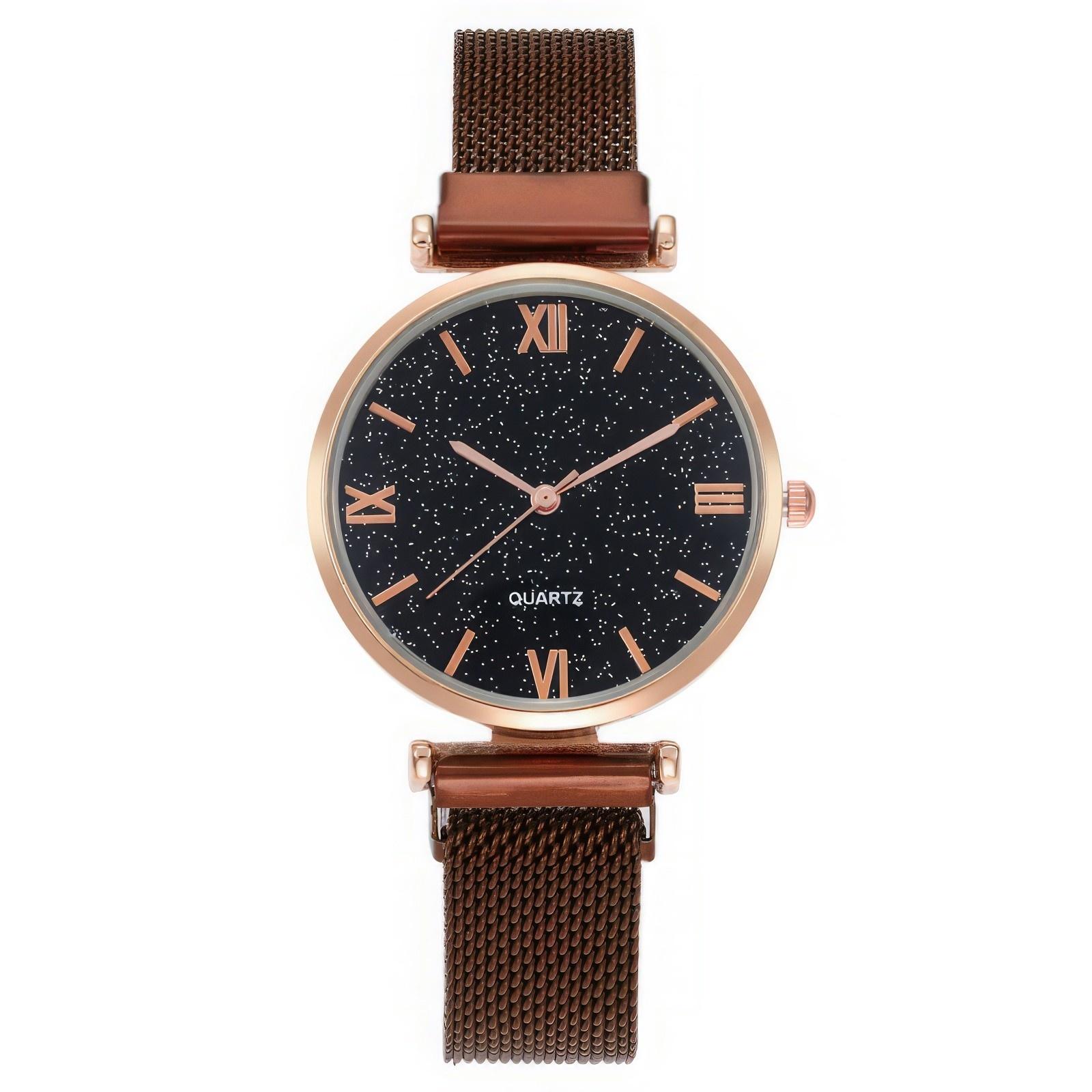 

Women Fashion Leather Watch One Size кофейный