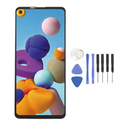 6,5-Zoll-LCD-Bildschirm mit Reparaturwerkzeugen Smartphone-Display-Bildschirmersatz für Samsung Galaxy A21S