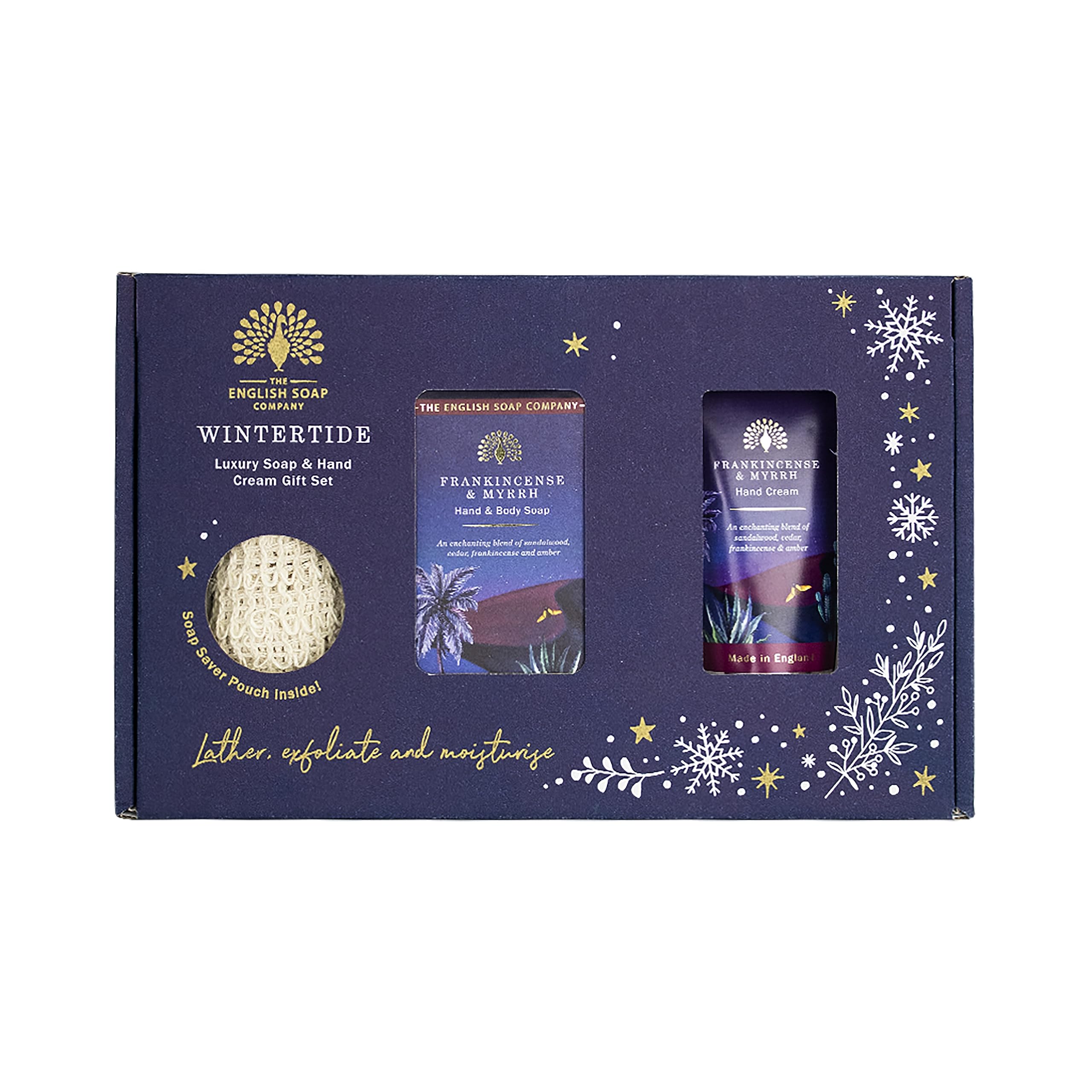 

THE ENGLISH SOAP COMPANY ЗИМНИЙ ПОДАРОЧНЫЙ НАБОР Ладан Мирра & синий