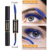 Doppelseitige farbige Mascara Wasserfest Verdickend Schwunggebend Weiß Lila Wimperntinte Augenbrauengel Festival Bühnen-Augen-Make-up für Frauen
