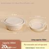 Biodegradable Double-Layer Round Wheat Straw Disposable Meal Box