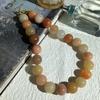 Vintage mittelalterliche Naturstein-Achat-Perlen süßes Temperament modisches vielseitiges Halsband
