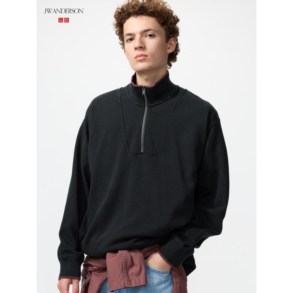 Uniqlo Japan Sweat Half Zip Pullover