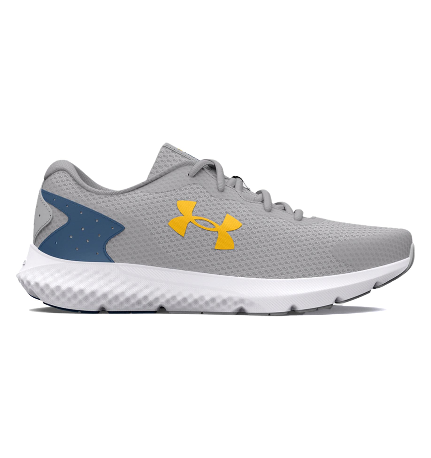 

UA Charged Rogue 3 Mod Gray Varsity Blue Tahoe Gold [Under Armor] 28.0