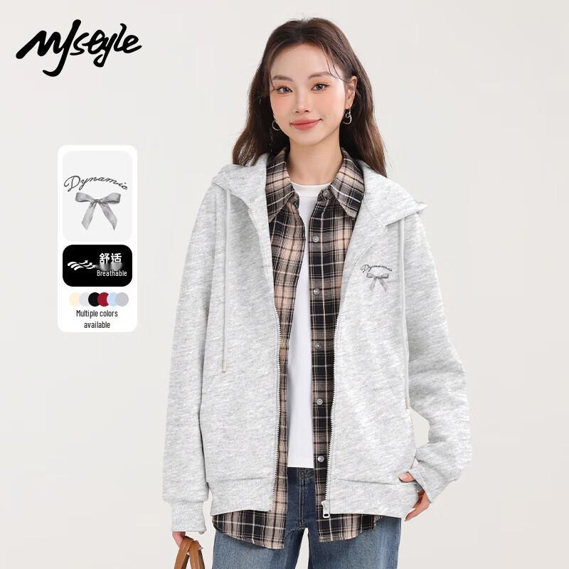 MJ Style Women's Hooded Cardigan Sweatshirt