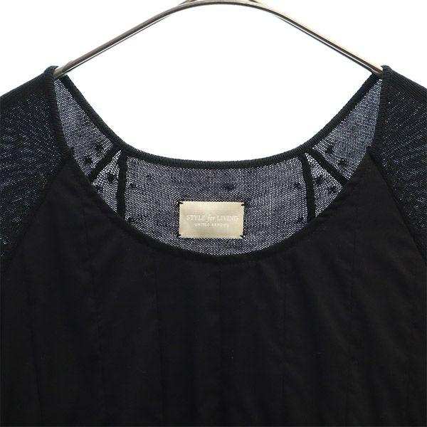 UNITED ARROWS STYLE for LIVING switching Short sleeve one piece black Women Used