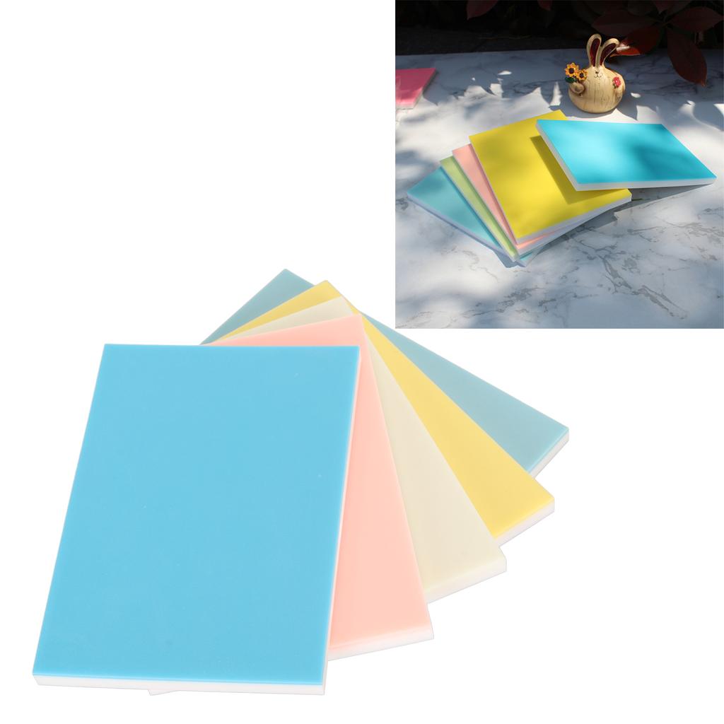 5 buc blocuri de sculptură, 5,9 in lungime, 3,9 in lățime, culori asortate, dublu strat, blocuri de sculptură pentru ștampile P