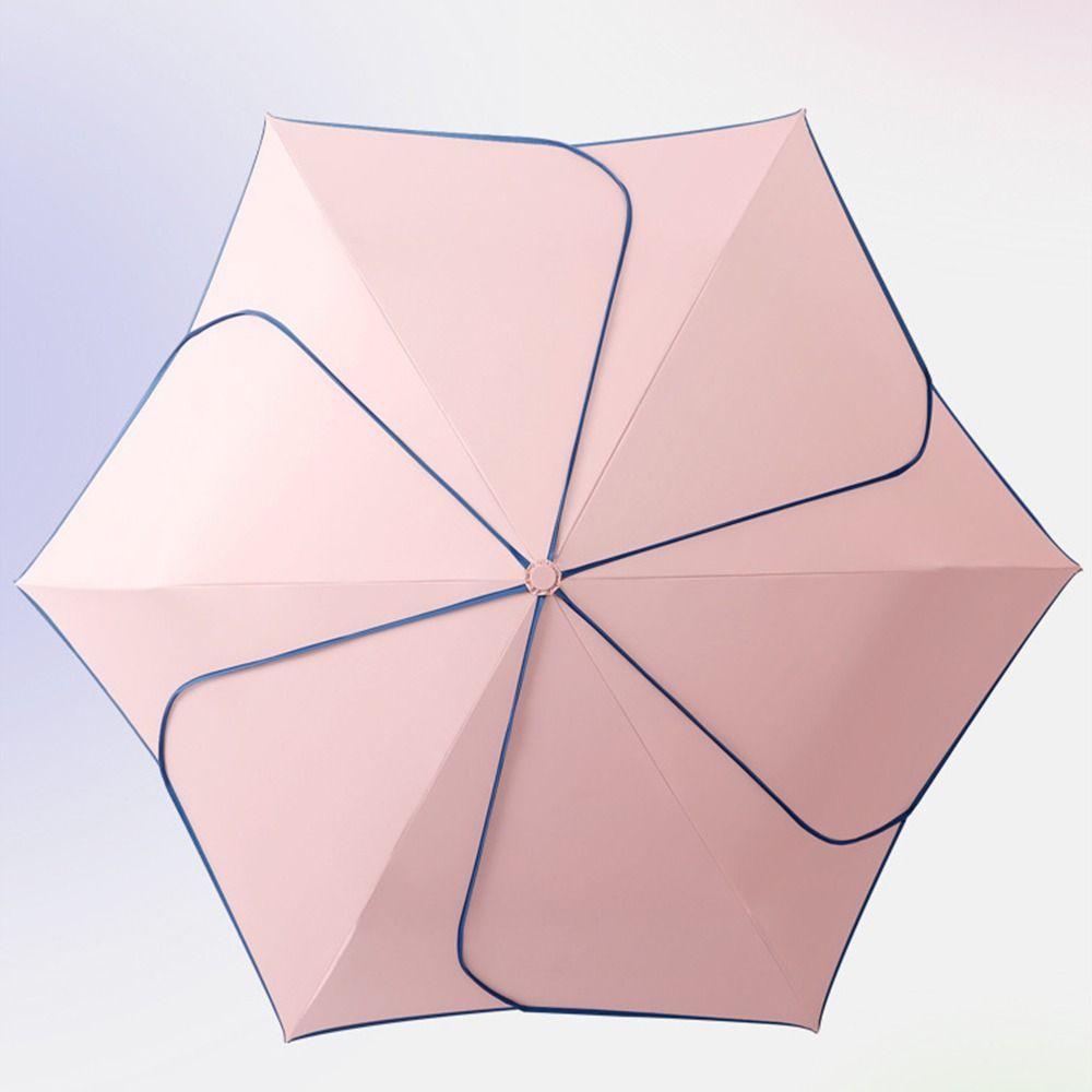 Windproof Manual Petal Umbrella Rainproof Hand Operated Parasol Mini Sun Umbrella Travel Use