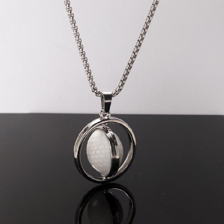 Stylish Rotating Sports Ball Accessory On A Sturdy Chain Crafted From Sturdy Stainless Steel For Fitness Enthusiasts