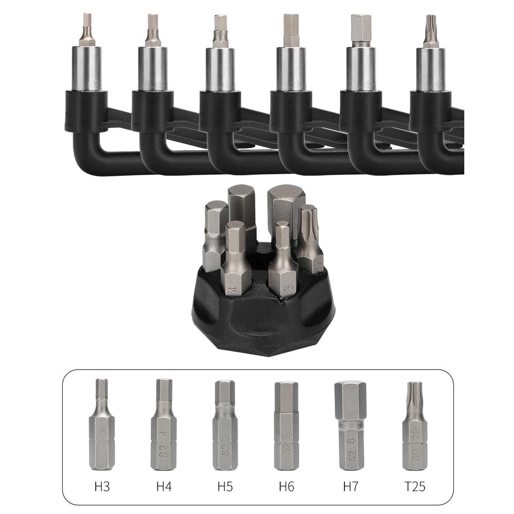 Black Bicycle Torque Wrench Set Hexagon Wrench Portable Bike Spanner Kit High Precision Torque Tool TL 10