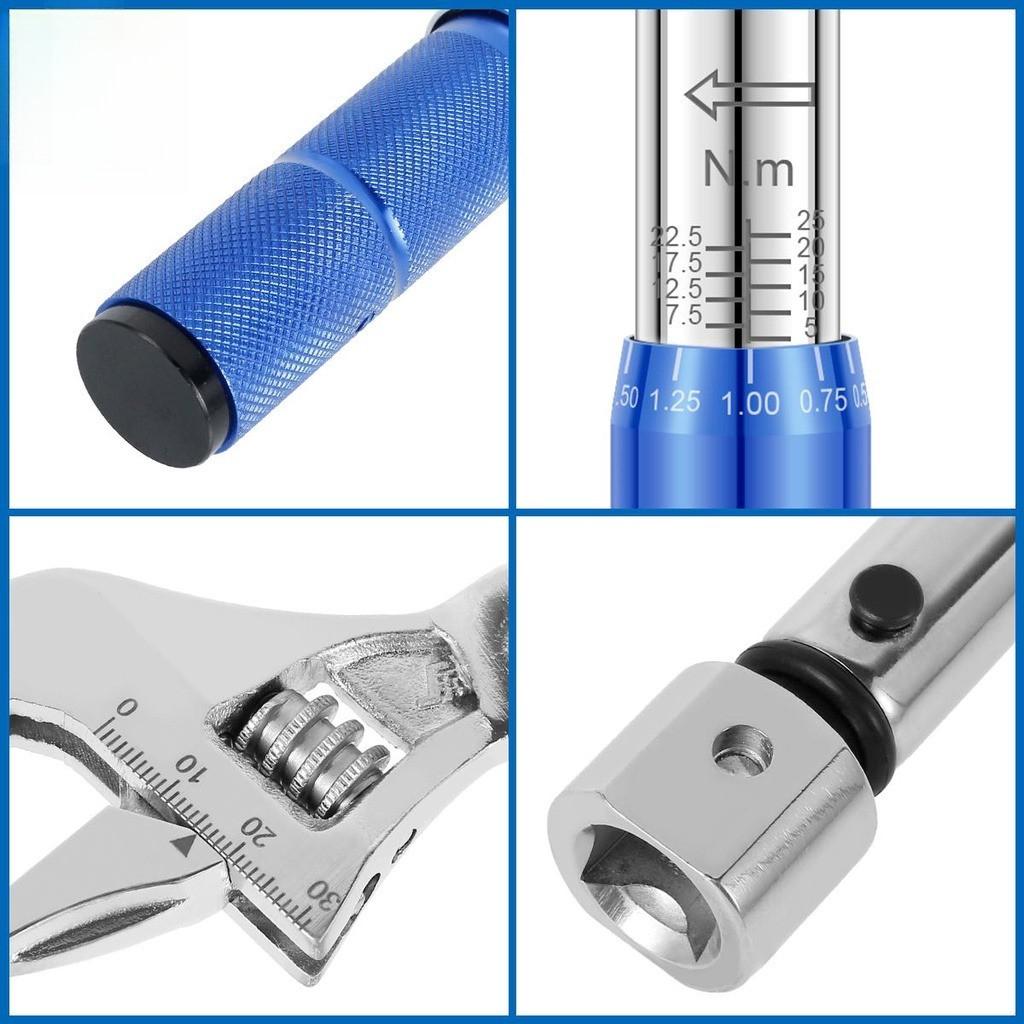 Digital Adjustable Torque Wrench 5-25 NM Steel Open End Torque Wrench Auto Parts Maintenance Spanner Hand Tool