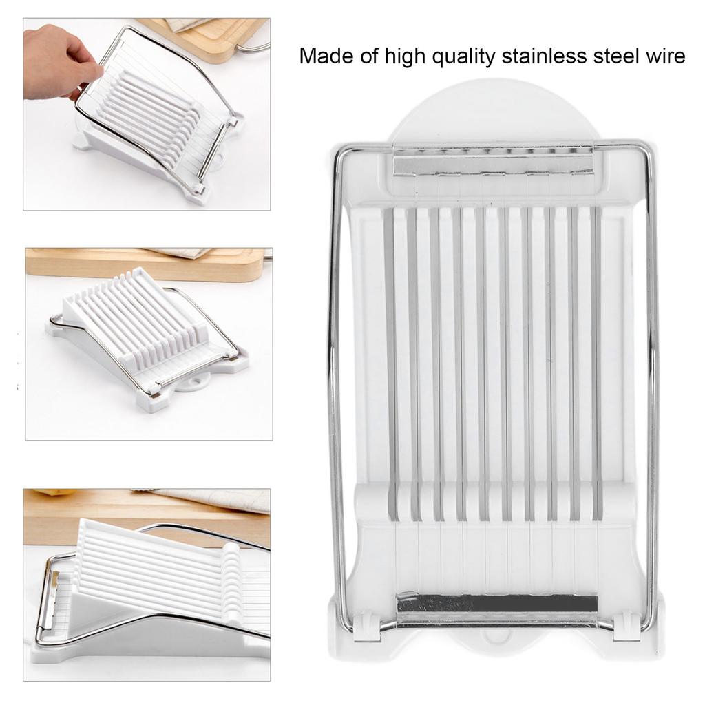 Kitchen Luncheon Meat Ham Cutter Boiled Egg Cutter Stainless Steel Wire Cutting Tool for Banana Sausage Ham