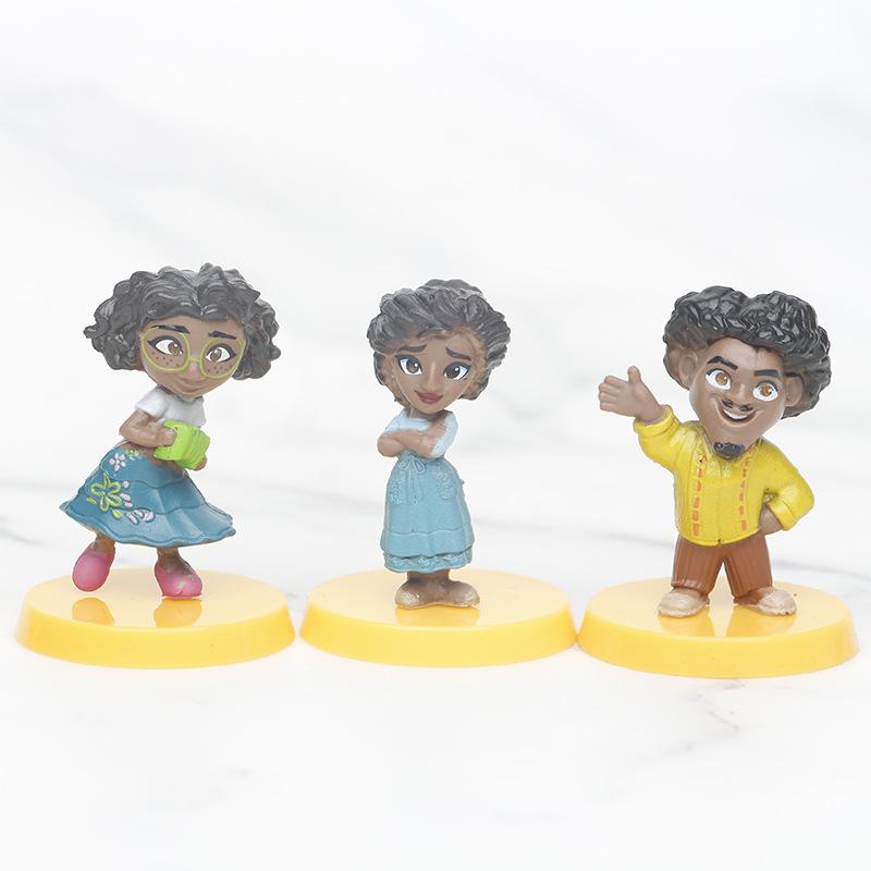 12Pcs/Set Disney Encanto Action Figure Toys Cartoon Movie Family Model Doll Children's Birthday Xmas Gift