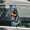 Cool Anime Animal Wolf Eagle Bear Duck Car Waterproof Stickers Auto B Pillar Sticker Car Doors Pillar Decals Accessories