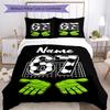 Set Biancheria da Letto Personalizzato 3 Pezzi Nome 67 Chiusura Copripiumino Include 1 Copripiumino e 2 Federe, Morbido e Confortevole per Tutte le Stagioni.